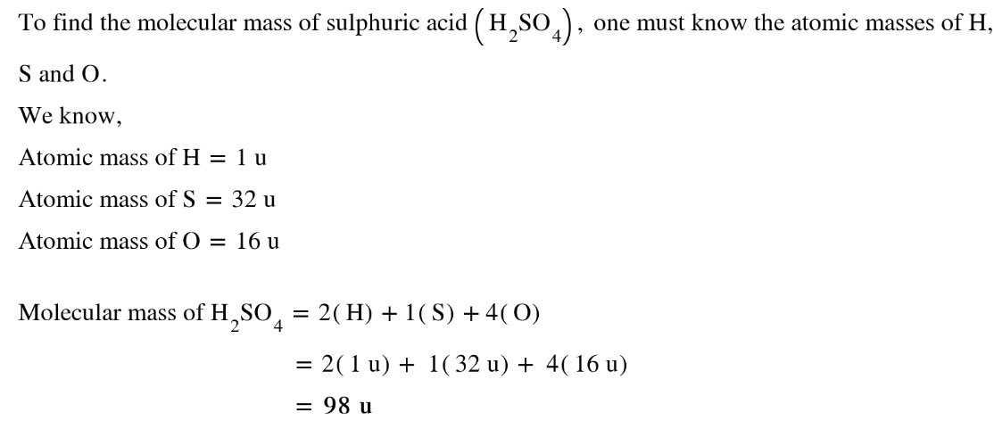 Molecular mass